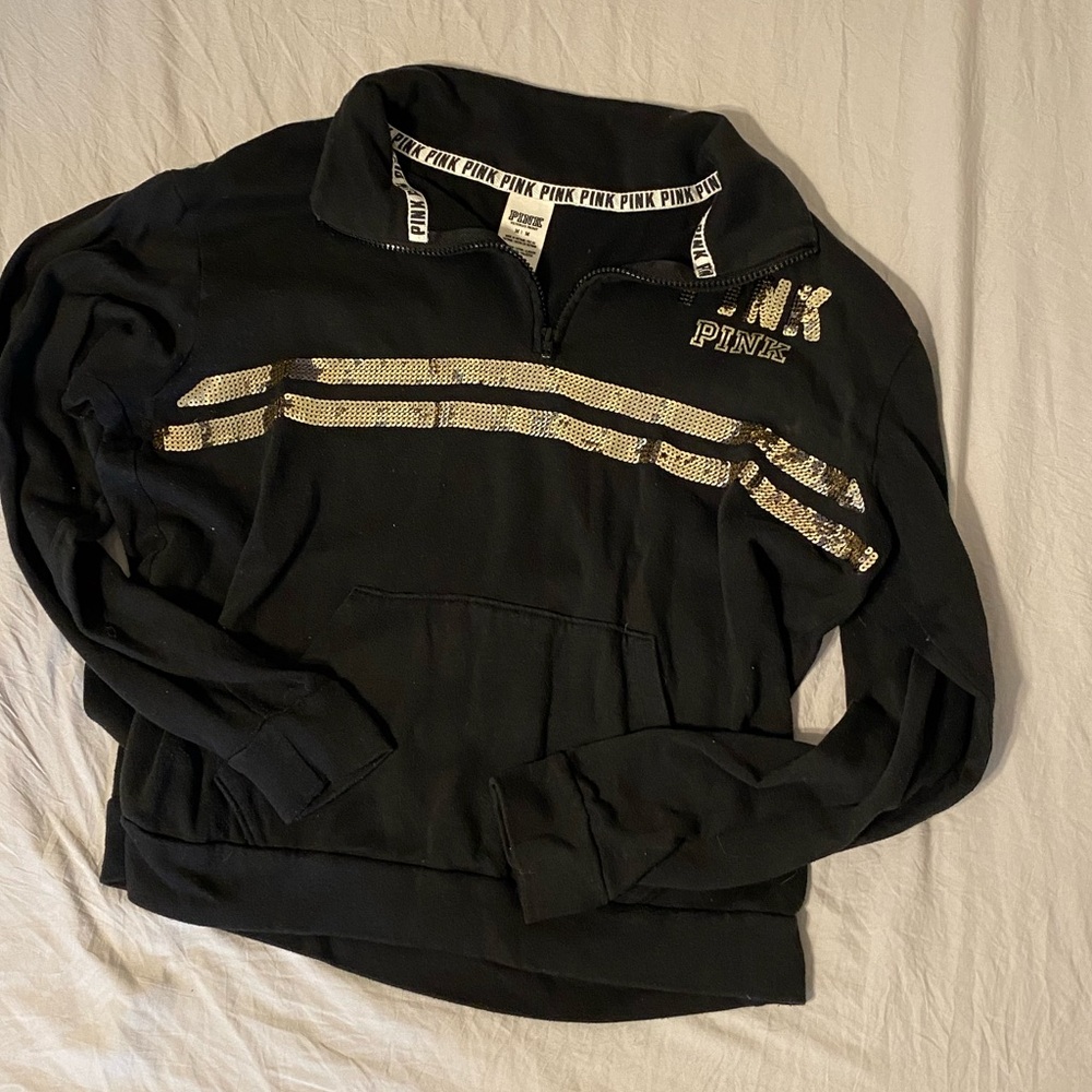 PINK Black pullover